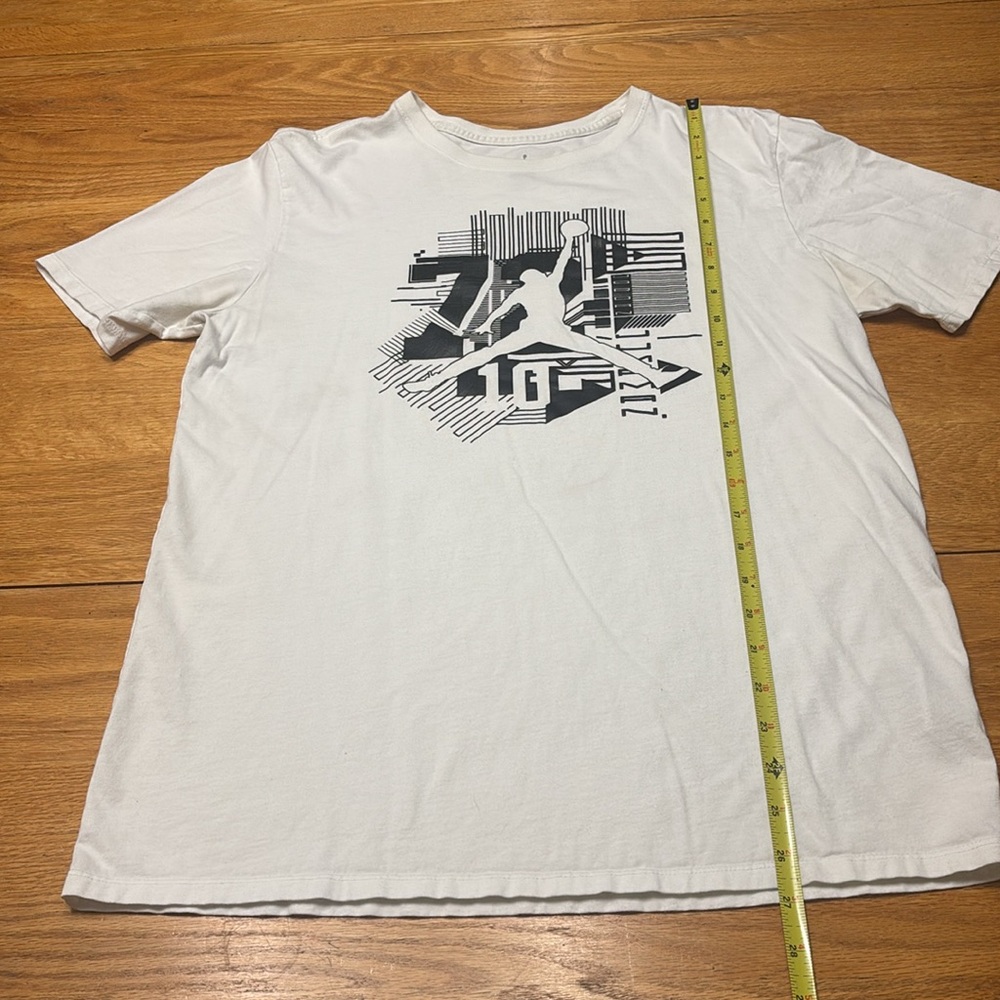 A 3 Piece Set, Jordan White Graphic Tee with Gray & Black Athletic Shorts - Picture 8 of 8